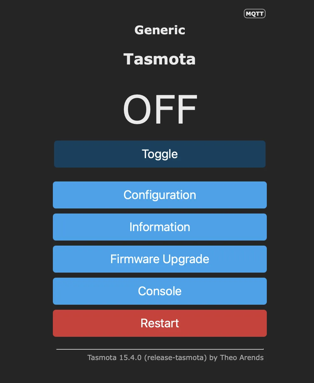 Tasmota test page